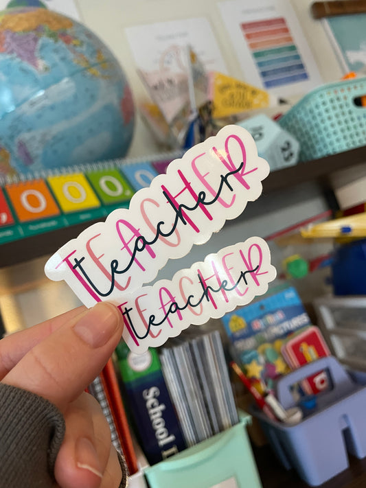 Layered Teacher | Vinyl Sticker